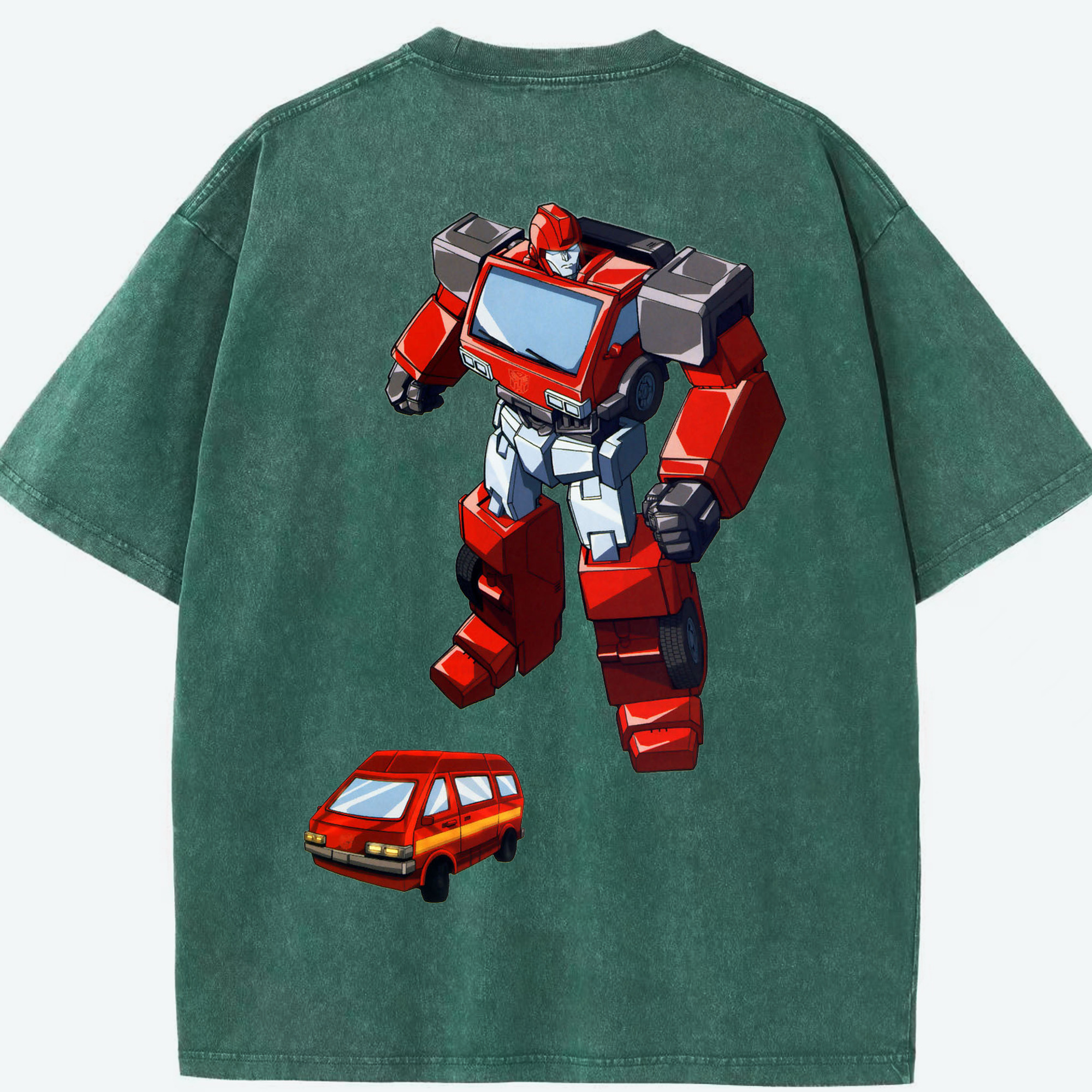 （画像用）  綿100% ヴィンテージ風 半袖Tシャツ（背面プリント）